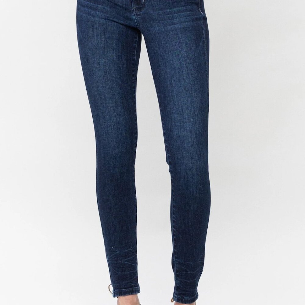 AYR High-Rise Skinny Jeans - Medium/Dark Wash